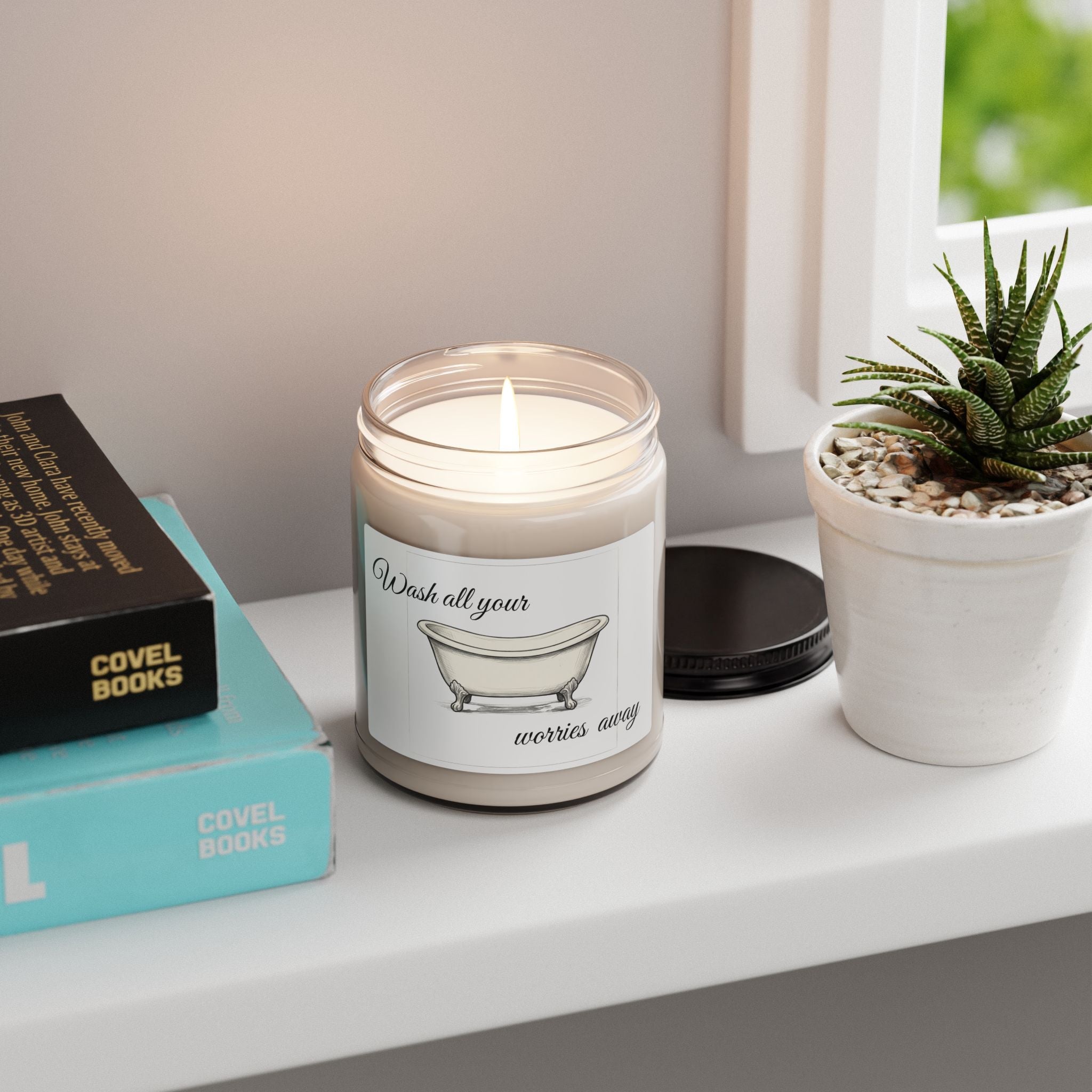 Clawfoot Bathtub soy candle | Wash All Your Worries Away jar candle - Simply Glow Ohio