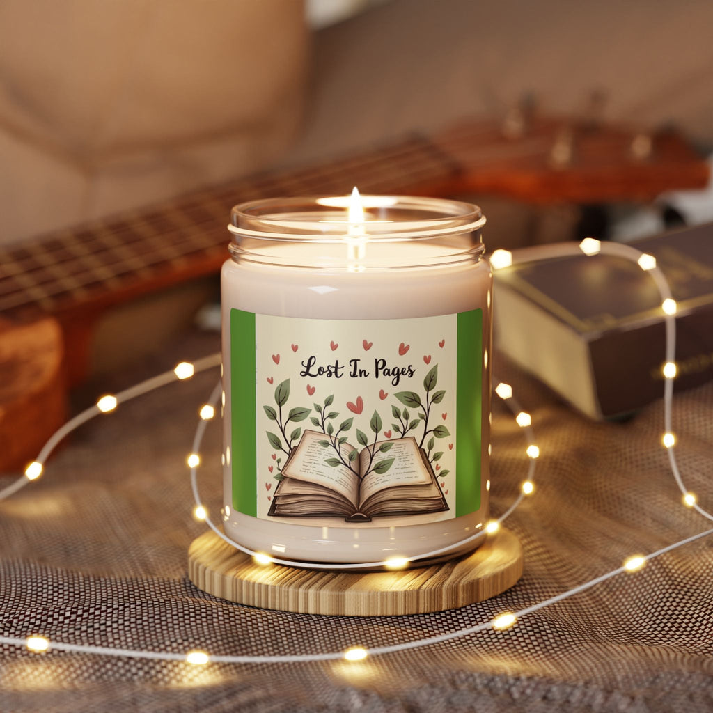 Scented Soy Candle, 9oz Lost in Pages, for book lovers - Simply Glow Ohio