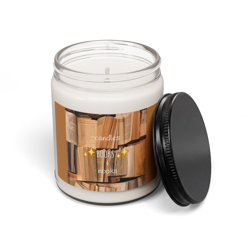 Bookshelf Aesthetic Candle Scented Soy Candle | 9oz Book Lover Home Decor - Simply Glow Ohio