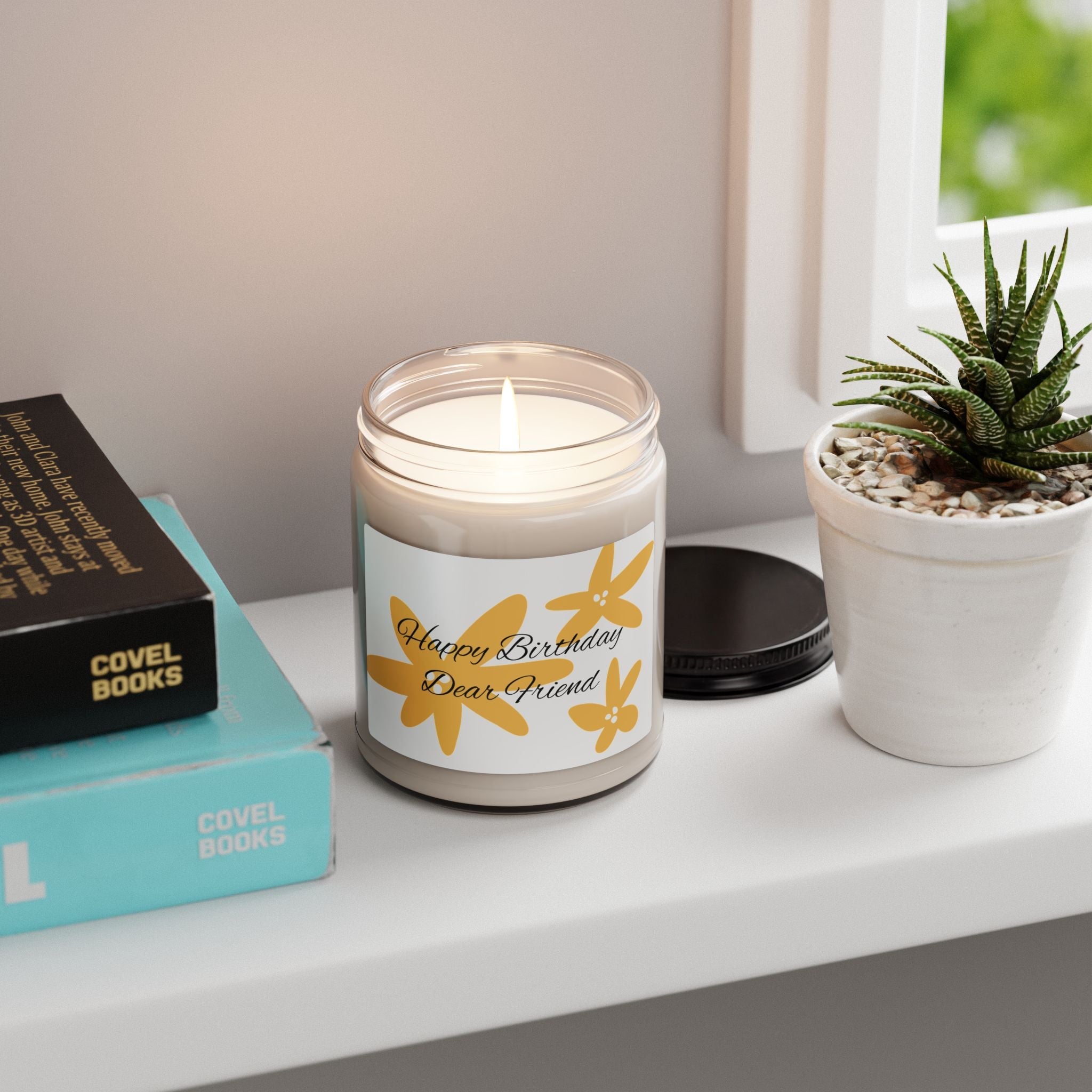 Happy Birthday Friend Candle 9 oz Soy Jar - Simply Glow Ohio