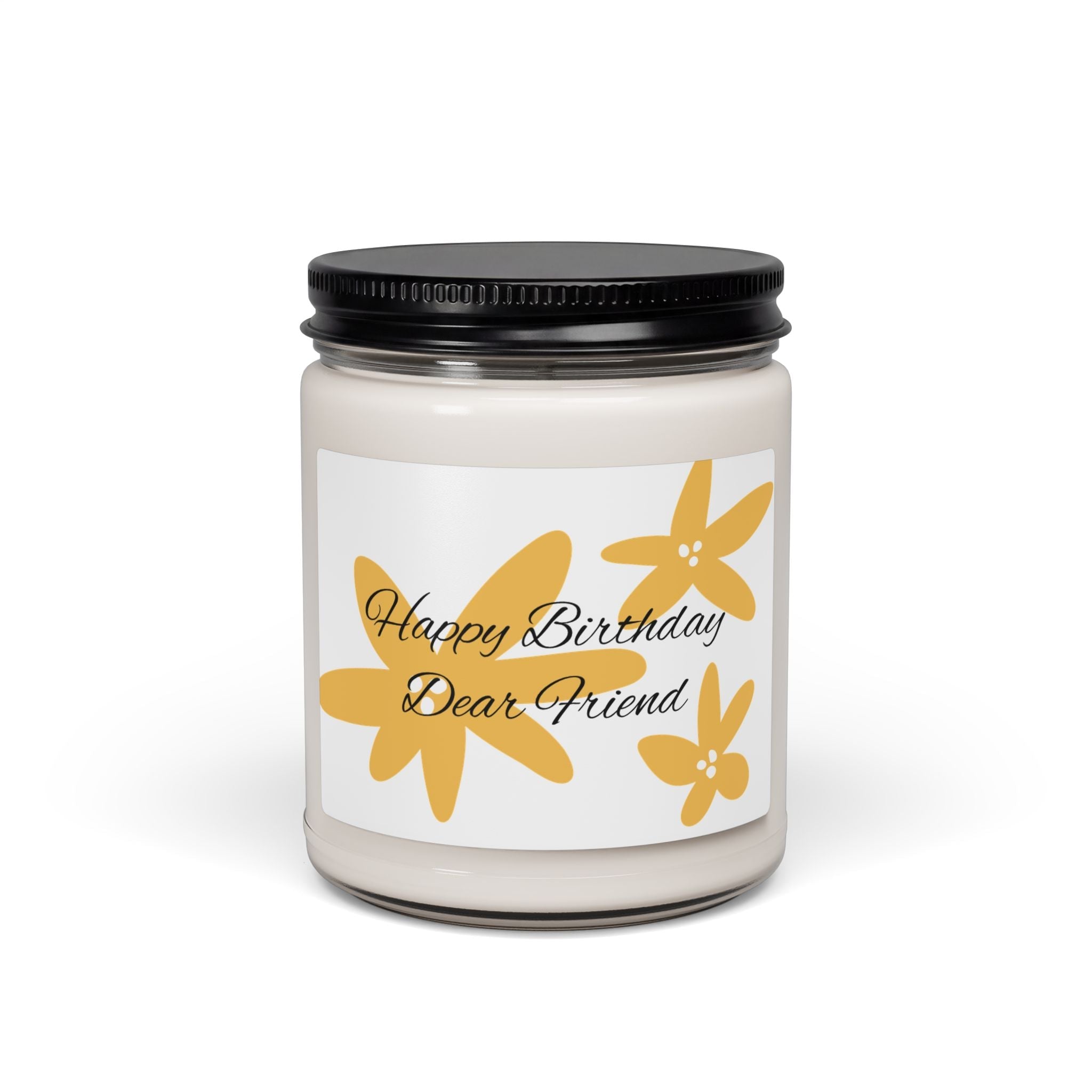 Happy Birthday Friend Candle 9 oz Soy Jar - Simply Glow Ohio
