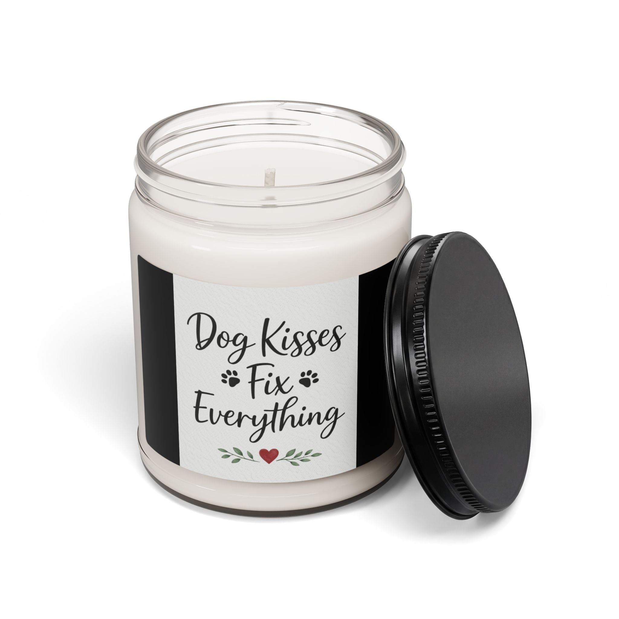 Scented Soy Candle, 9oz Dog kisses fix everything, dog lovers - Simply Glow Ohio