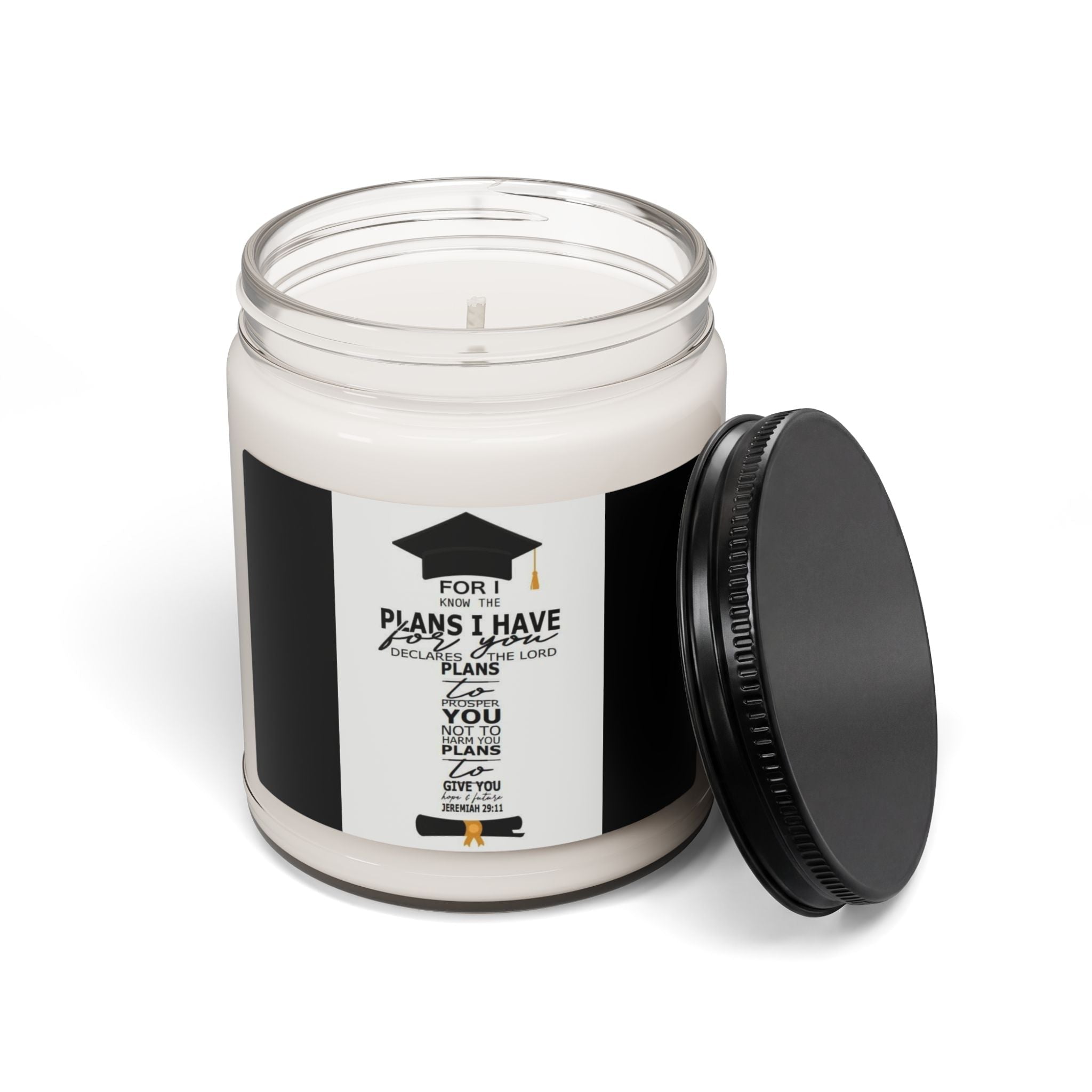 Scented Soy Candle, 9oz, graduation custom design - Simply Glow Ohio