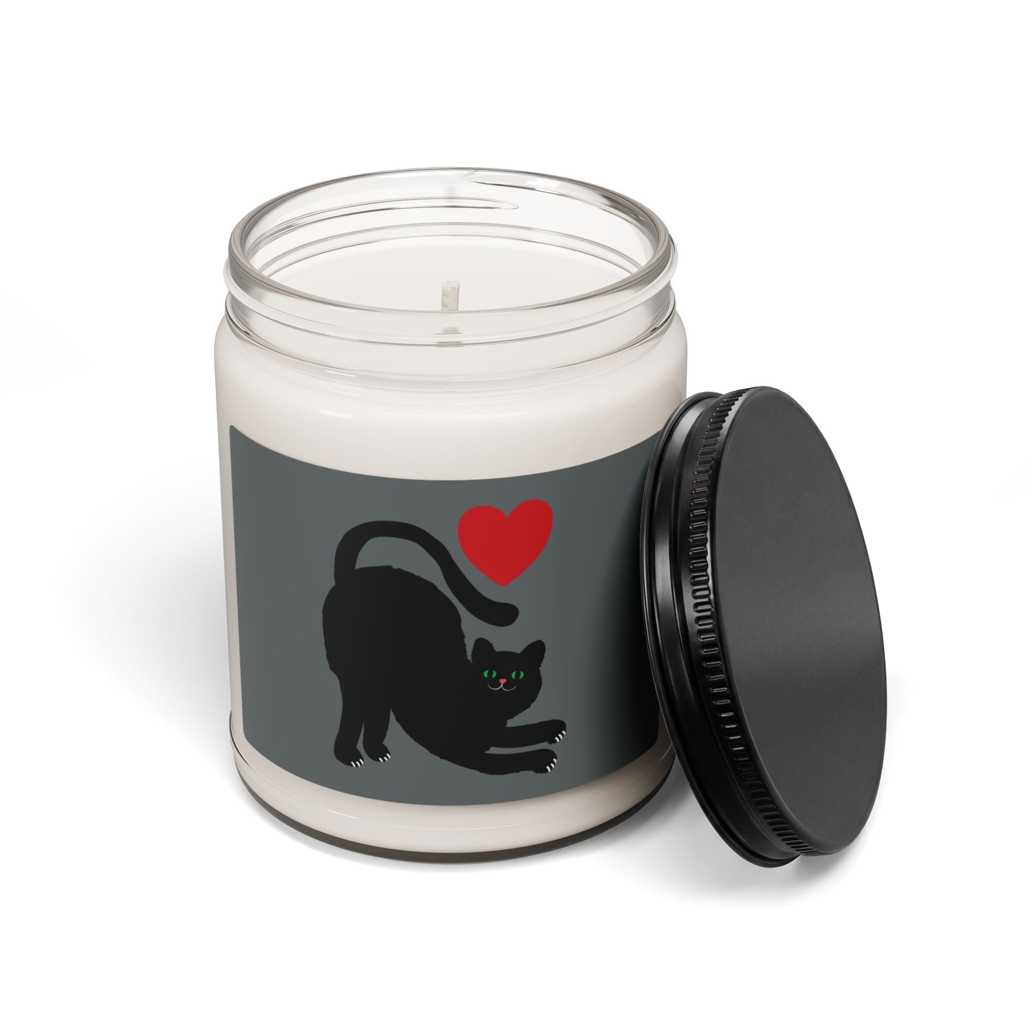 Scented Soy Candle, 9oz, Cat lovers design - Simply Glow Ohio