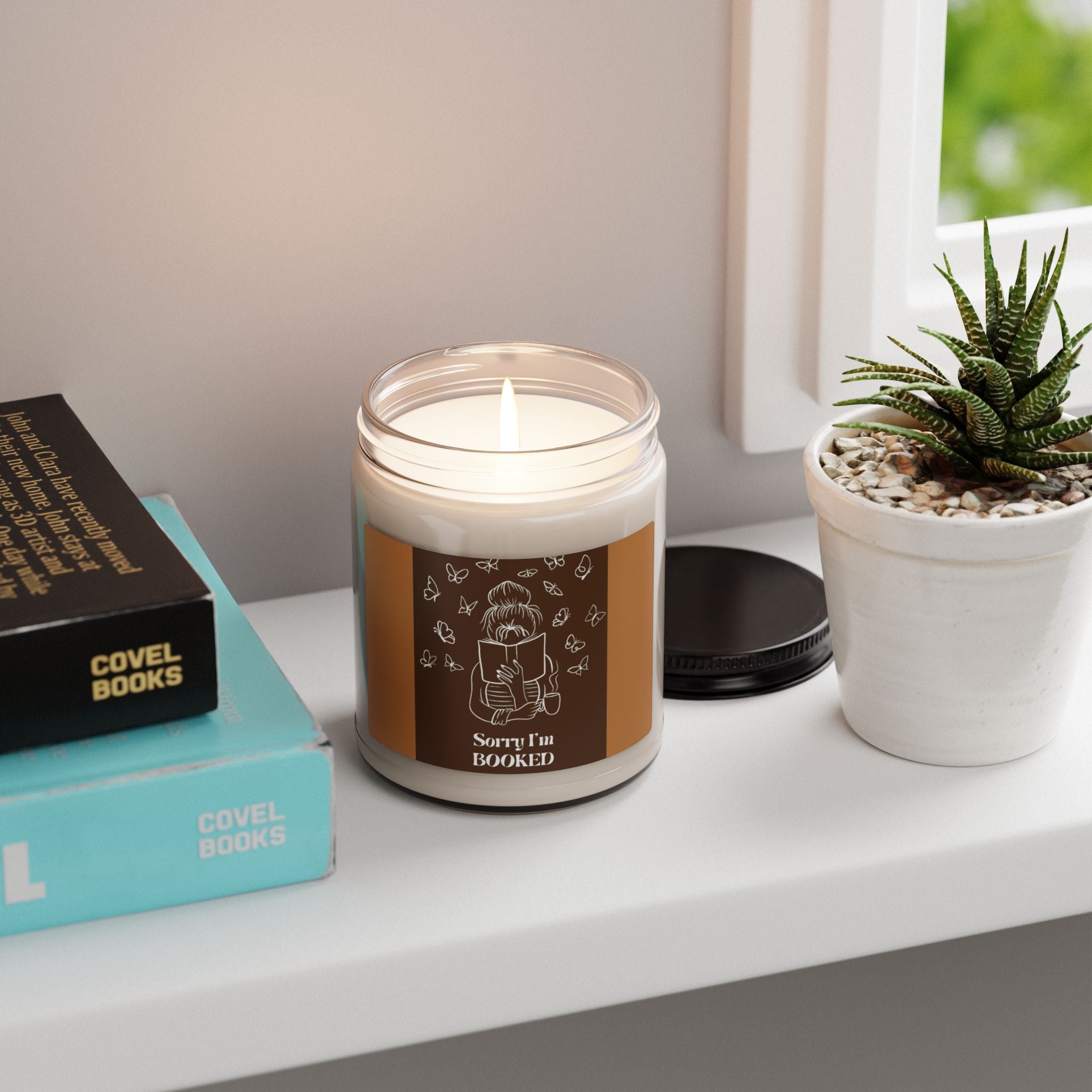 Scented Soy Candle, 9oz Girl reading book inspired - Simply Glow Ohio