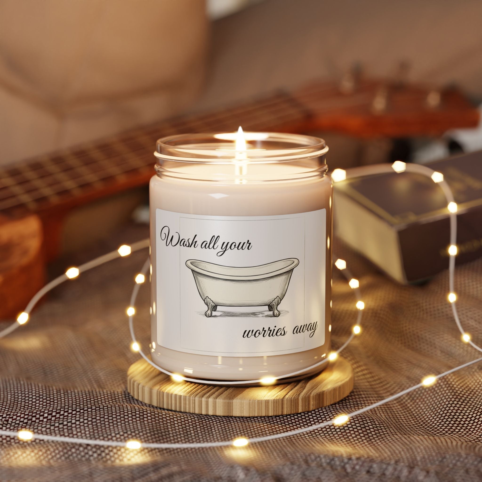 Clawfoot Bathtub soy candle | Wash All Your Worries Away jar candle - Simply Glow Ohio