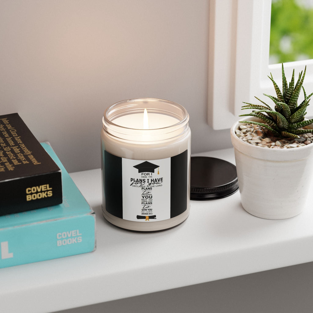 Scented Soy Candle, 9oz, graduation custom design - Simply Glow Ohio