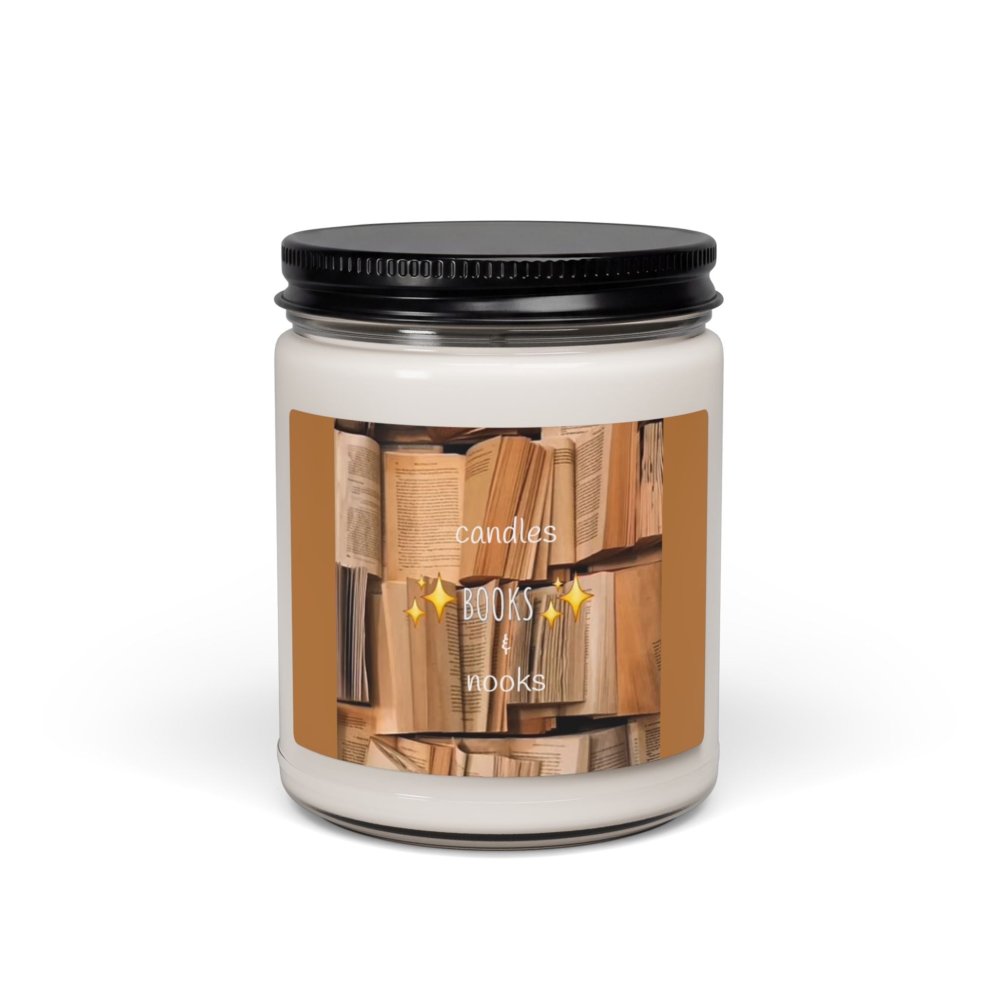 Bookshelf Aesthetic Candle Scented Soy Candle | 9oz Book Lover Home Decor - Simply Glow Ohio