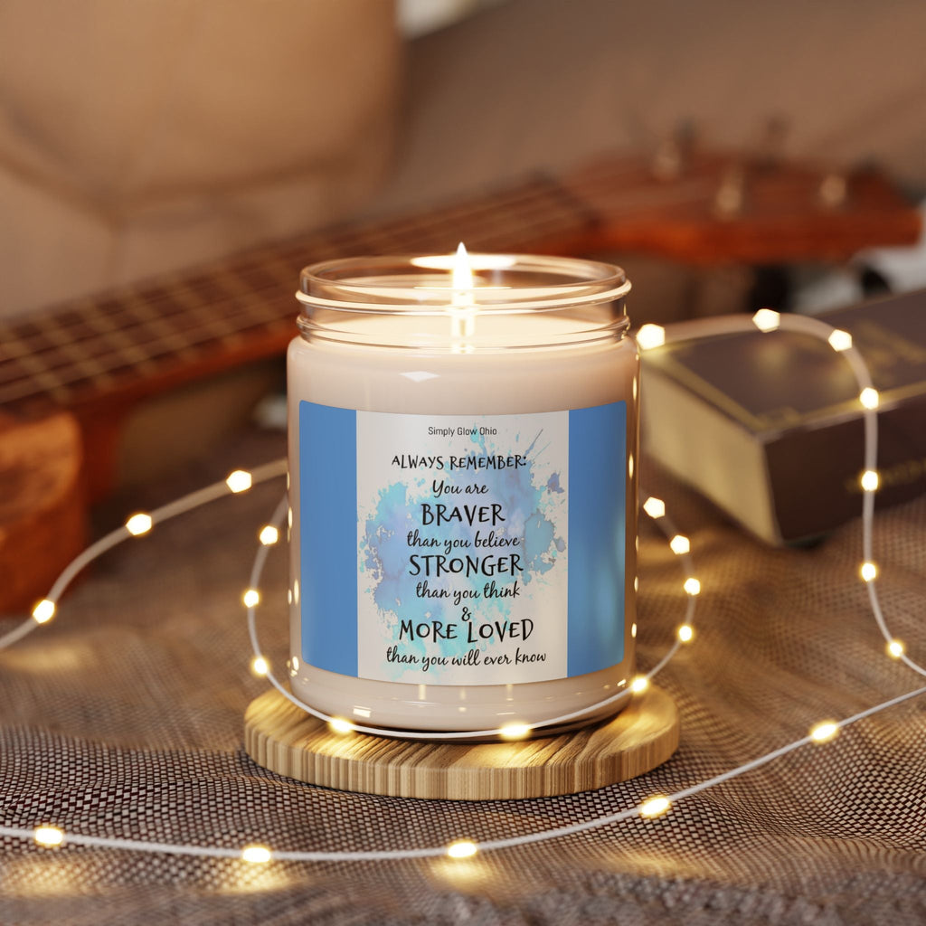 Scented Soy Candle, 9oz, Graduation inspired quote - Simply Glow Ohio