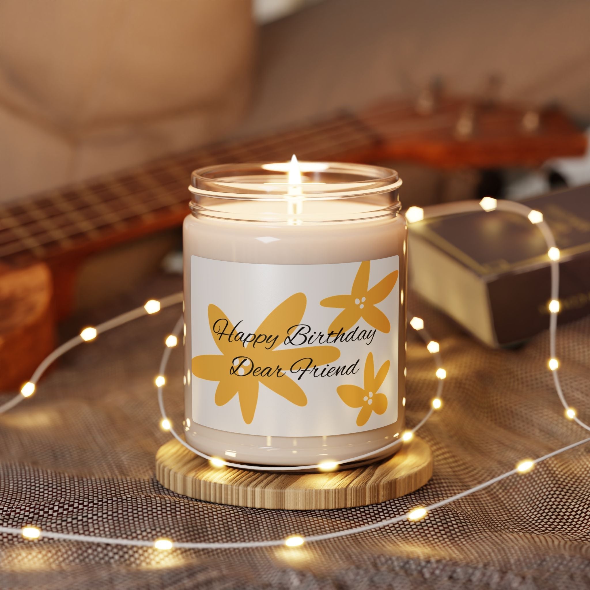 Happy Birthday Friend Candle 9 oz Soy Jar - Simply Glow Ohio