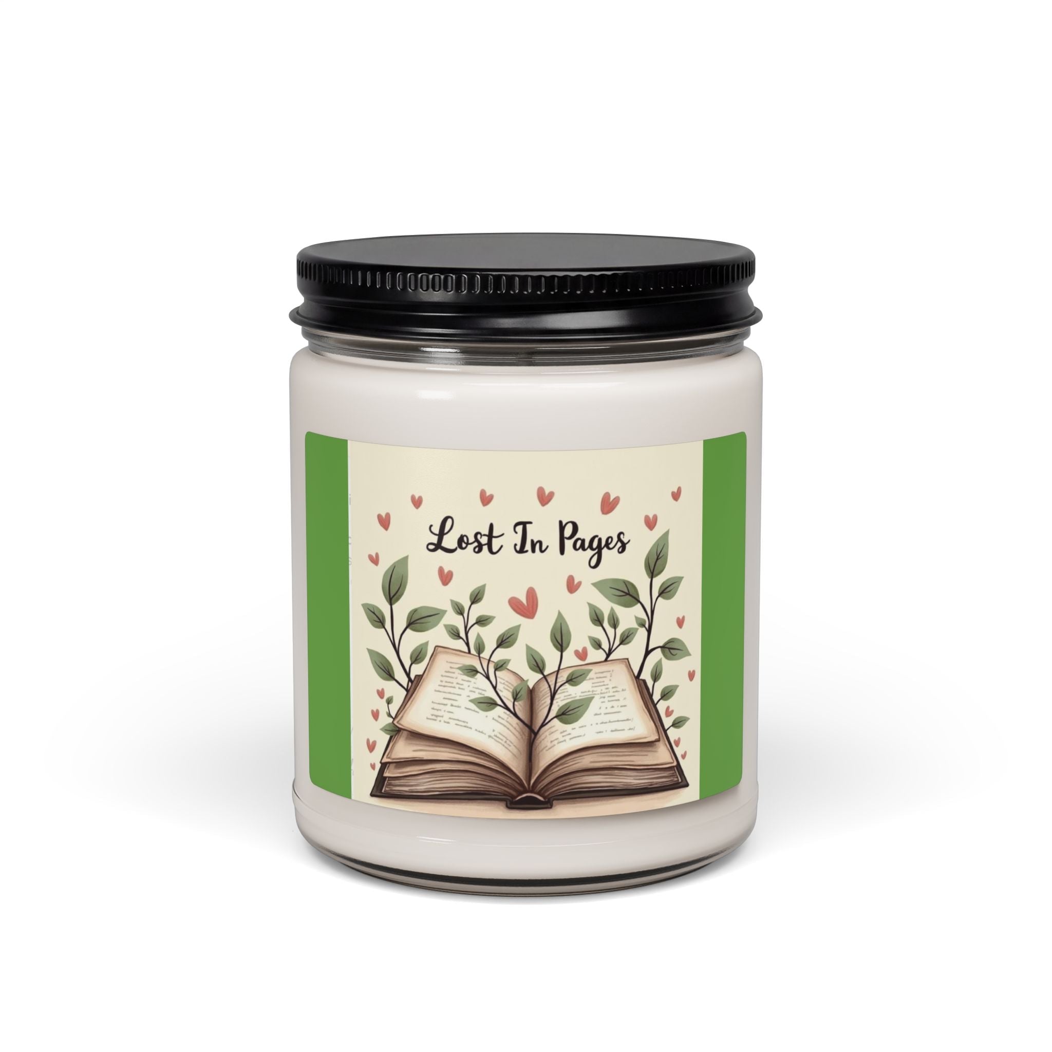 Scented Soy Candle, 9oz Lost in Pages, for book lovers - Simply Glow Ohio