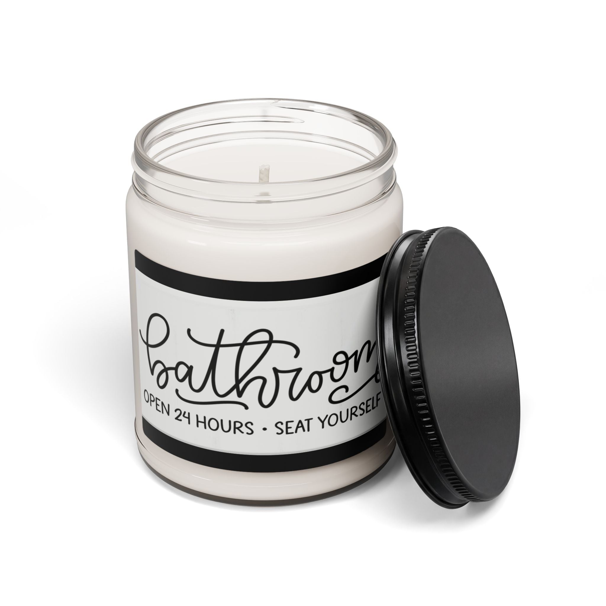 Scented Soy Candle, 9oz, Bathroom 24/7, decor - Simply Glow Ohio