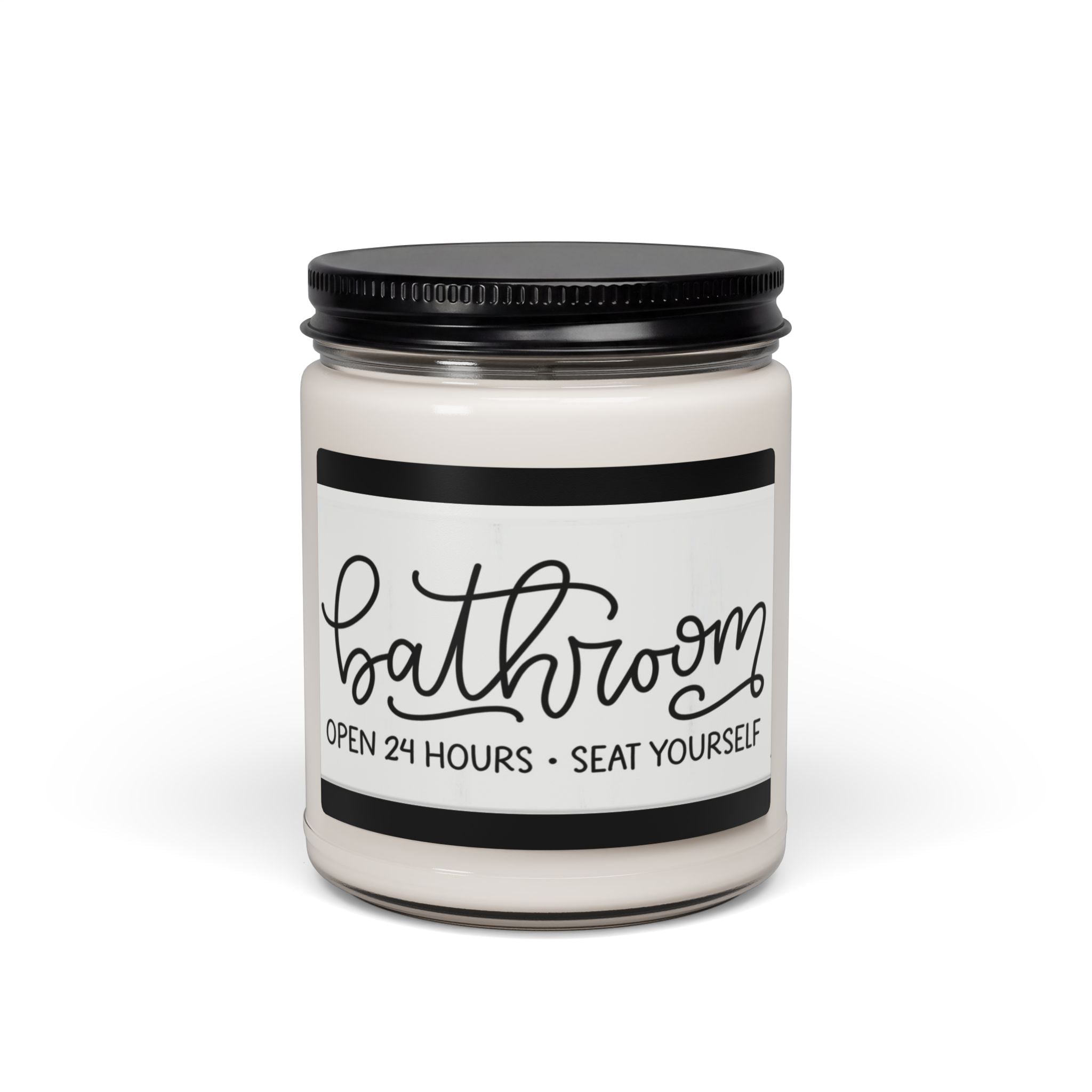 Scented Soy Candle, 9oz, Bathroom 24/7, decor - Simply Glow Ohio