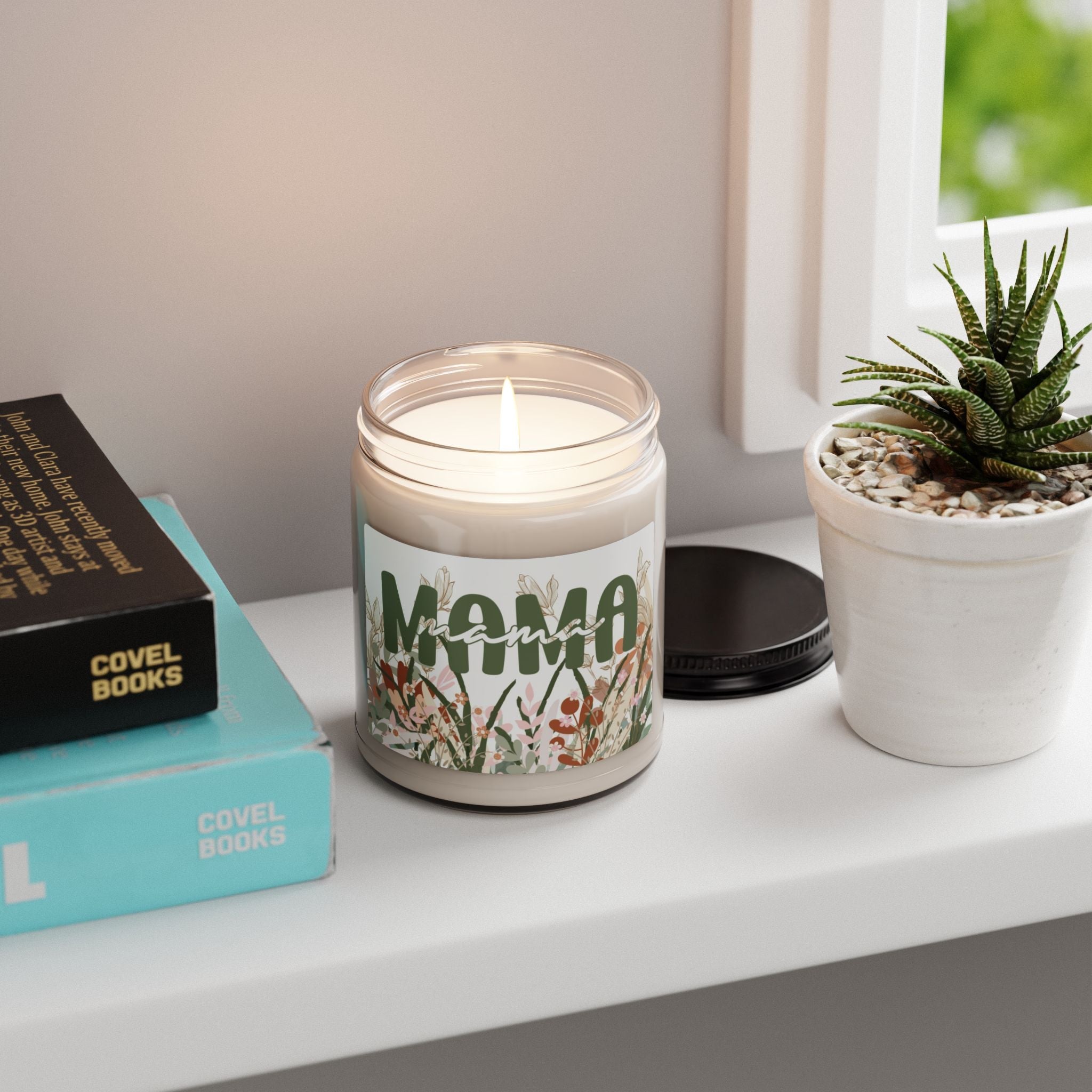 Scented Soy Candle, 9oz Mom/Mama - Simply Glow Ohio