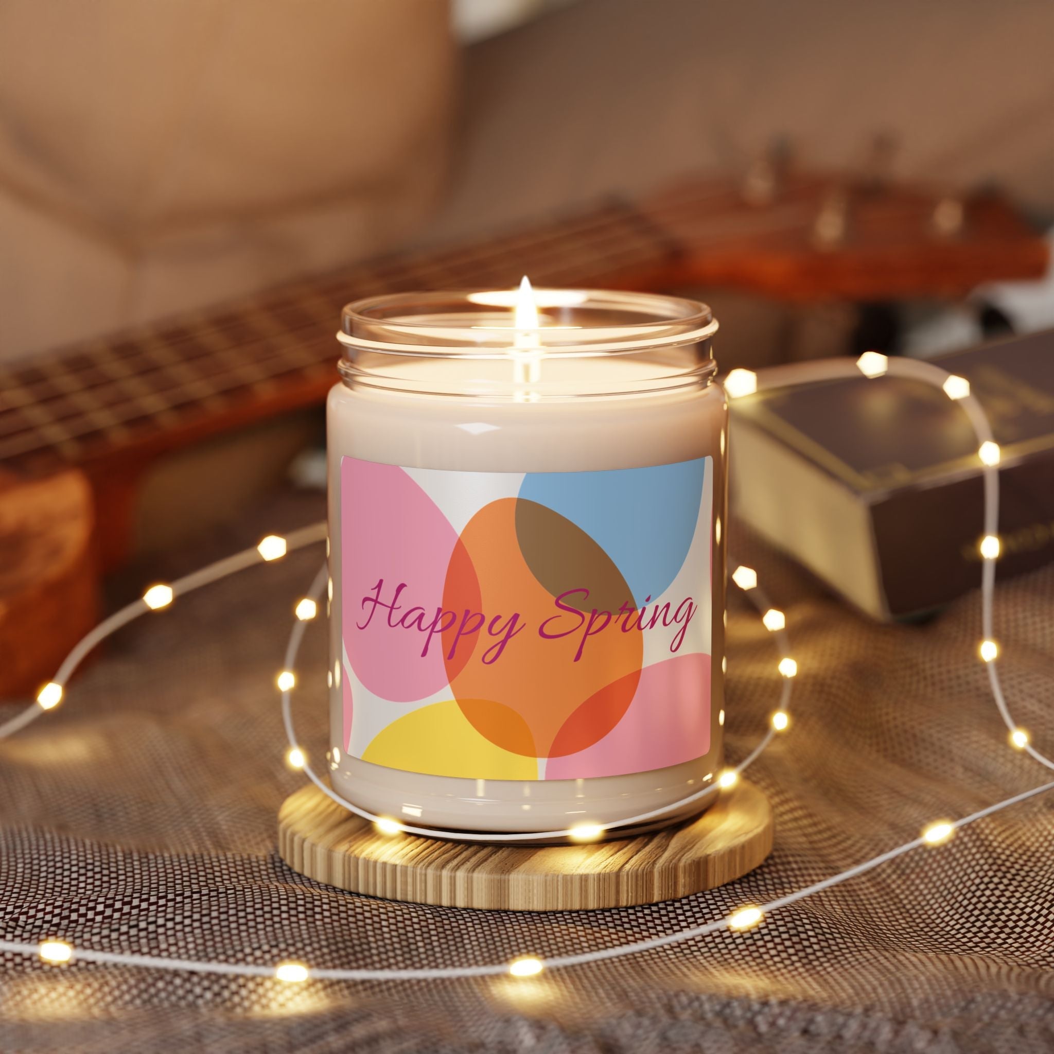 Happy Spring egg Design Candle | 9oz Soy Candle - Simply Glow Ohio