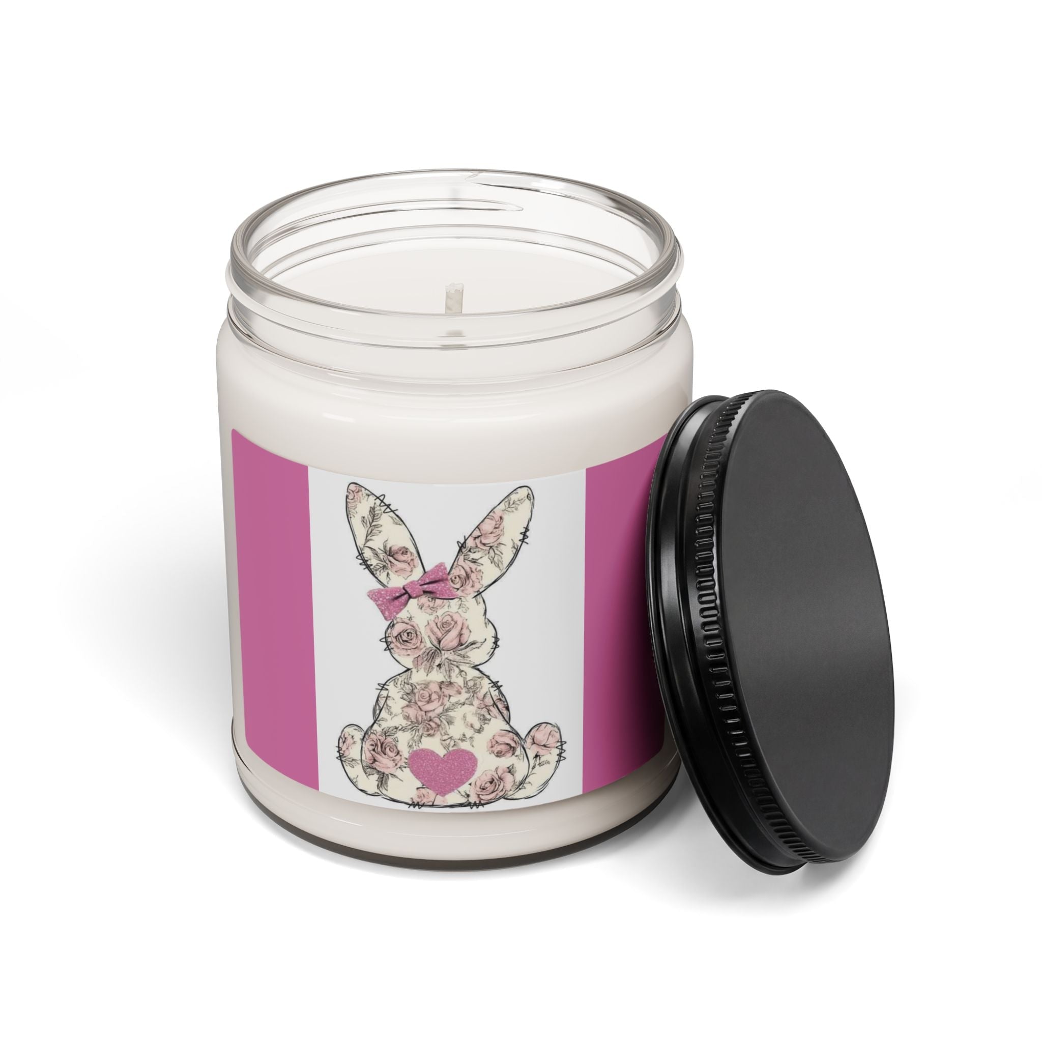 Scented Soy Candle, 9oz, Spring bunny design - Simply Glow Ohio
