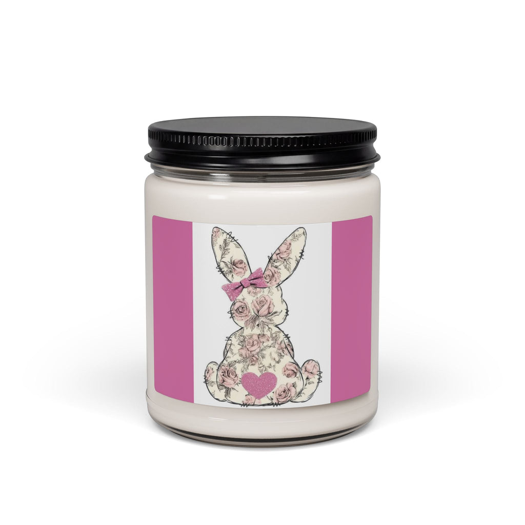Scented Soy Candle, 9oz, Spring bunny design - Simply Glow Ohio