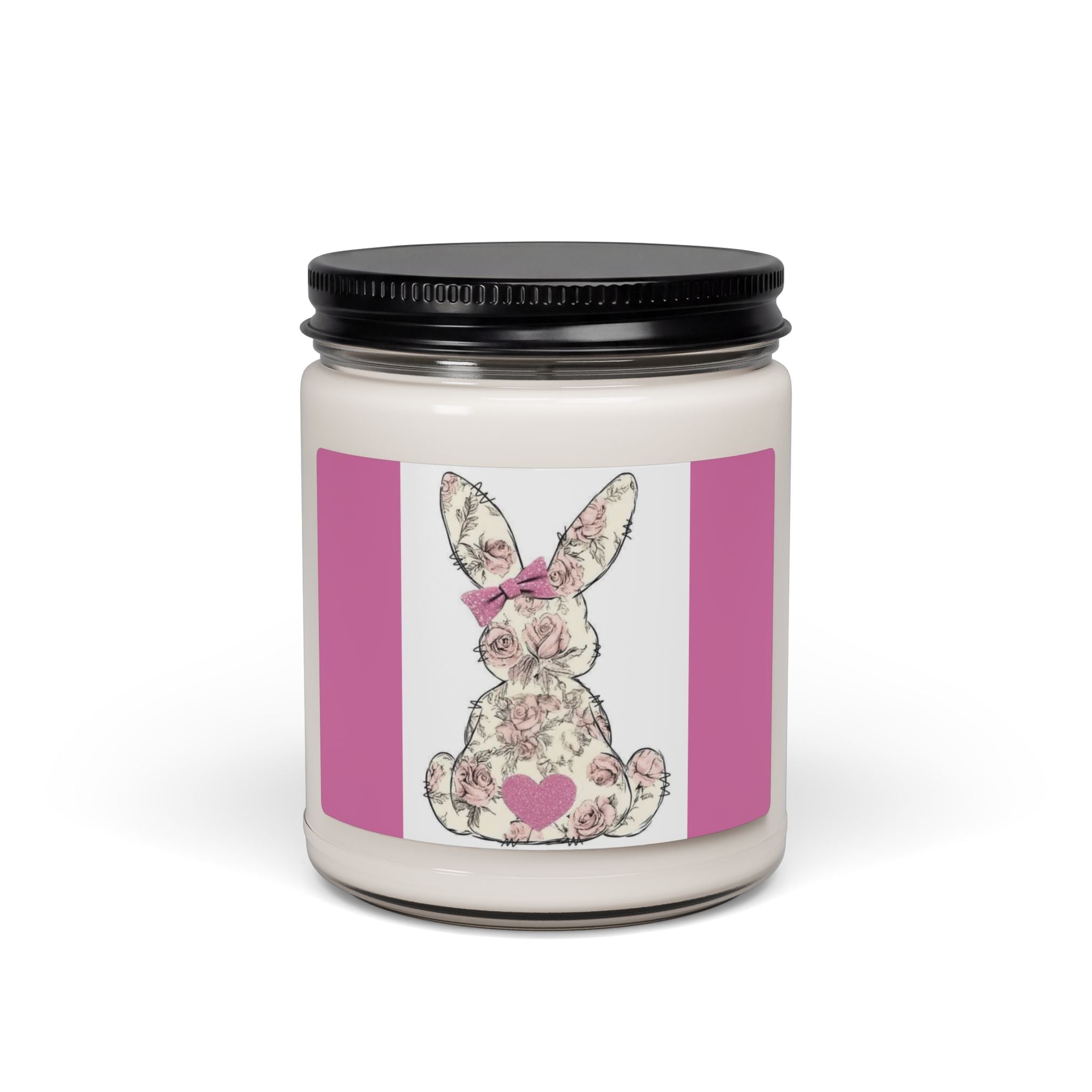 Scented Soy Candle, 9oz, Spring bunny design - Simply Glow Ohio