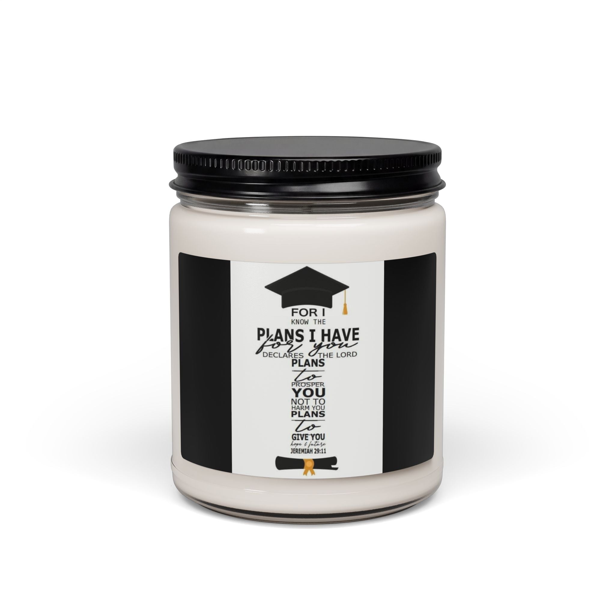Scented Soy Candle, 9oz, graduation custom design - Simply Glow Ohio