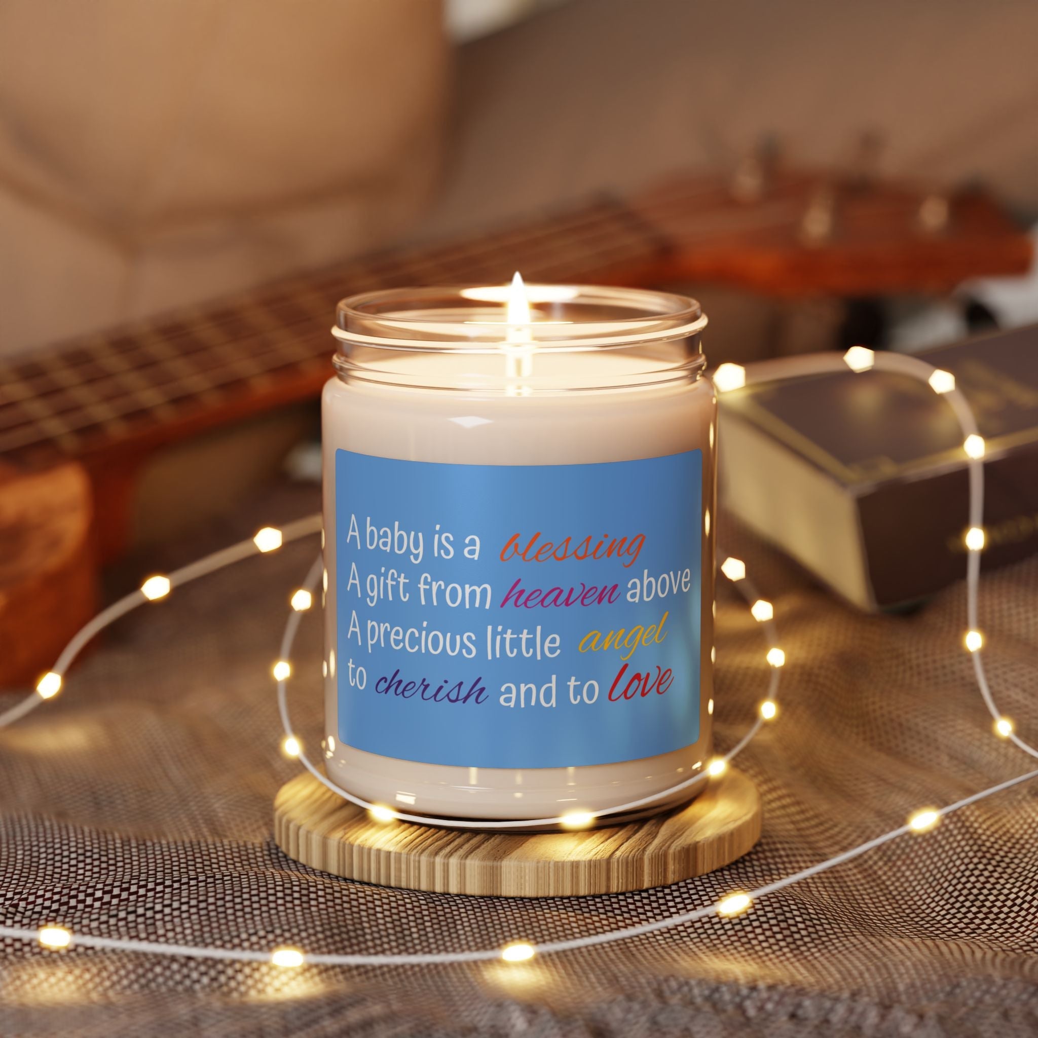 Scented Soy Candle, 9oz, baby nursery design - Simply Glow Ohio